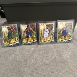 TOPPS Chrome Instinct NBA Card Lot Curry,Kyrie,brown,Giannis