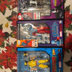 Mafex Action Figures Webman,venom,Wolverine 