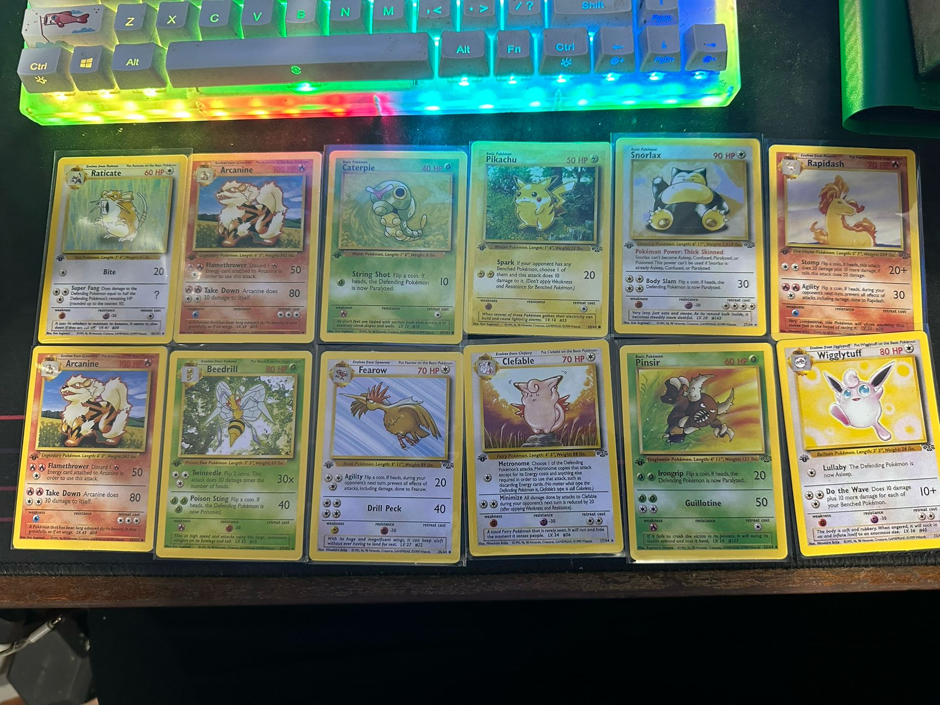 Lot of Pokémon Cards First edition NON HOLO!