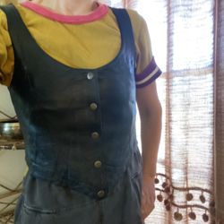 Women’s Hand Stitched Leather Vest