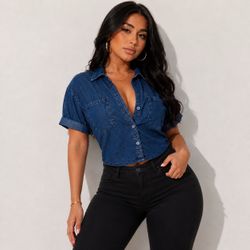 Denim blouse (small)