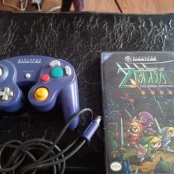 ZELDA THE FOUR SWORDS GAMECUBE GAME AND NINTENDO GAMECUBE PURPLE CONTROLLER $235 FINAL PRICE SAME DAY SHIPPING 