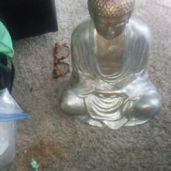 Antique Buddha Statue Sitting , Looking For Forever Home