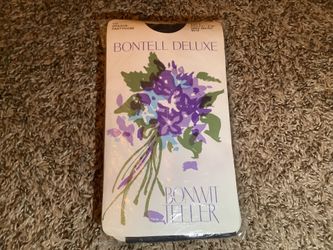 Bonwit Teller Bontell Deluxe opaque pantyhose, color grey velvet, size: B