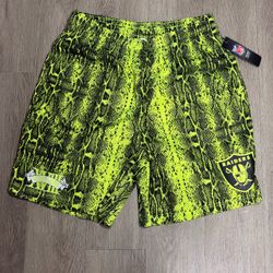 Las Vegas Raiders New Era Summer Pop Neon Green Shorts Men XL New