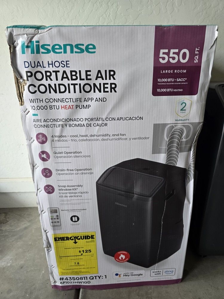 Hisense Dual Hose Portable Air Conditioner (