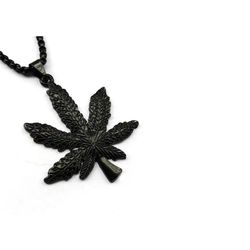 Jewelry Necklace Cannabis Leaf 