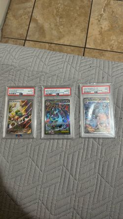 PSA Graded Pokémon Cards Lot of 3