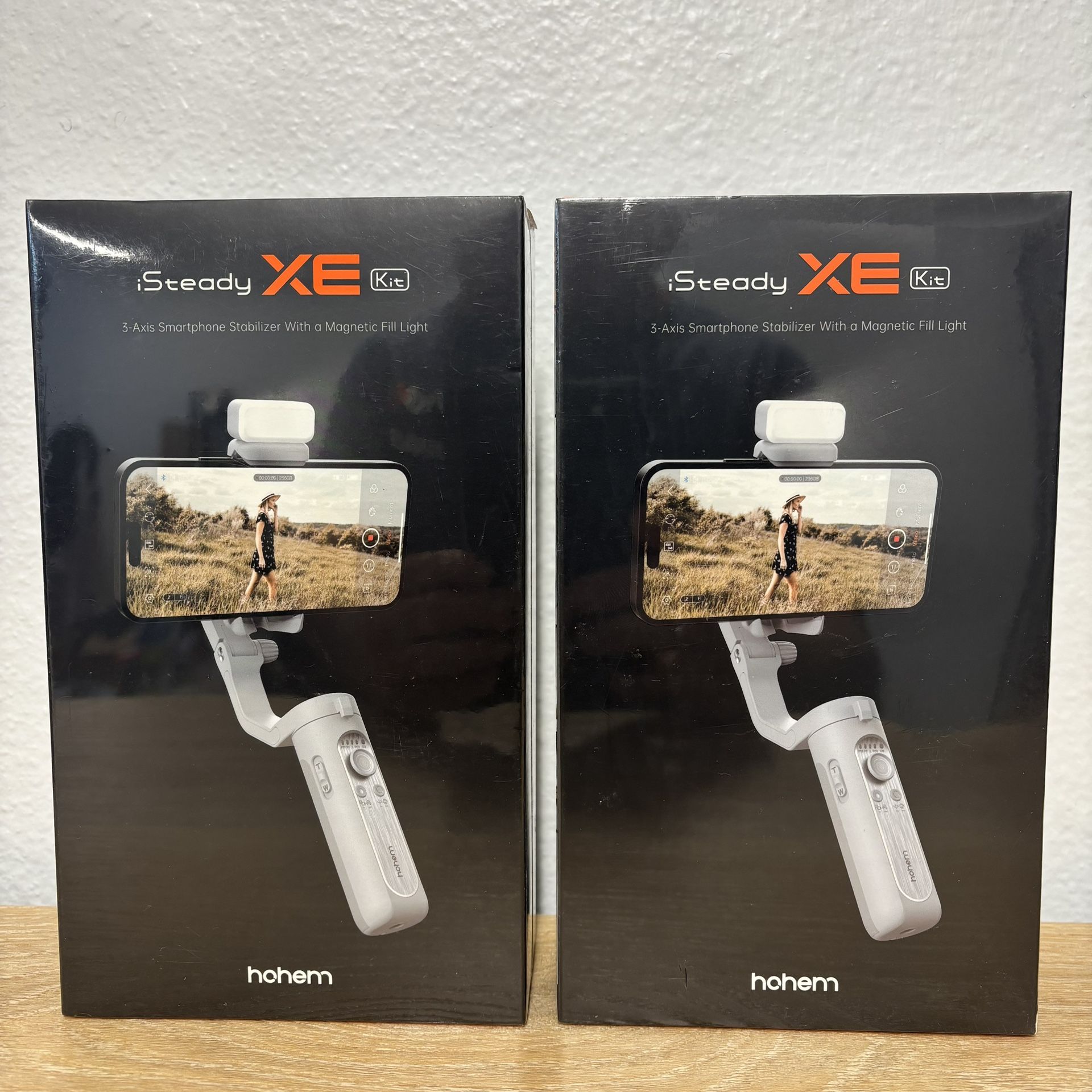 Three Axis Smartphone Stabilizer With Magnetic Fill Light My Price $39 Each Form.