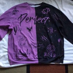 Women’s Purple And Black Sweatshirt