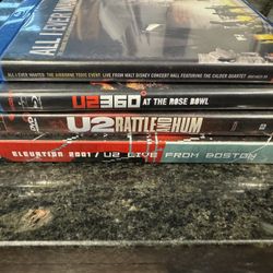 Set Of 4- 2 U2 DVD & 2 U2 Blue-ray