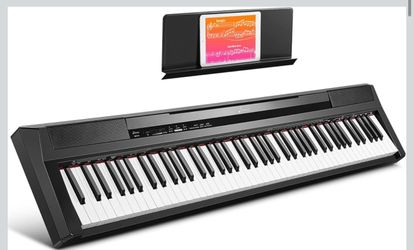 Donner piano 88 semi weighted keys  with stand and bench