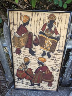 Framed Batik African