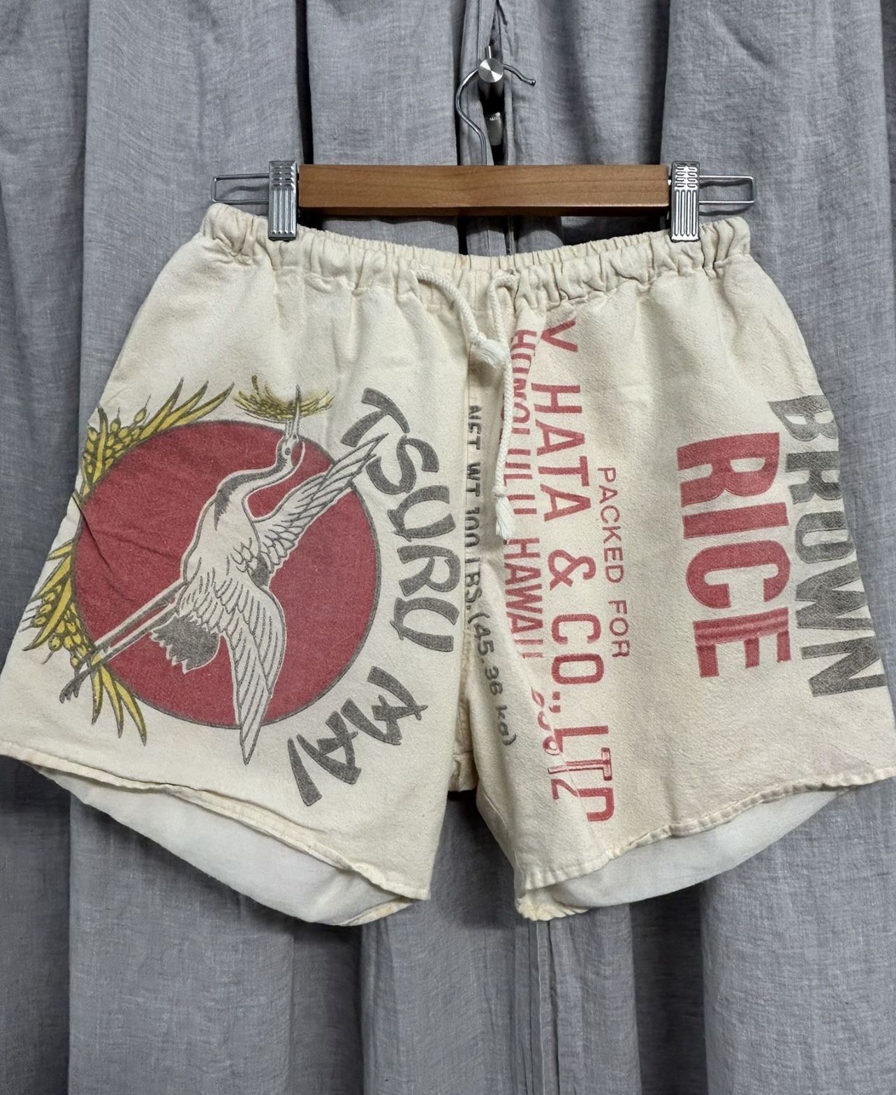 Vtg Rice Bag Shorts Small 