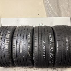 Set 4 Tires 285 40 20 Continental Ecocontact 6 Q M0 High Tread