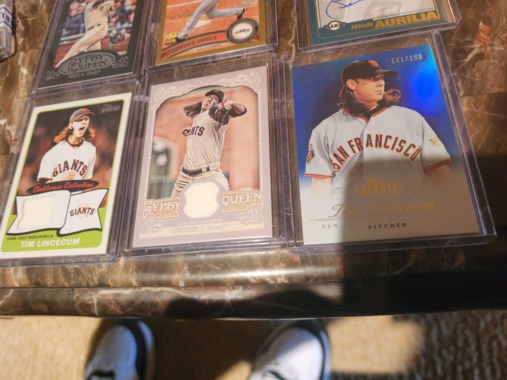 SAN FRANCISO GIANTS CARDS PLUS WARRIORS CARDS. CURRY. SAN LORENZO