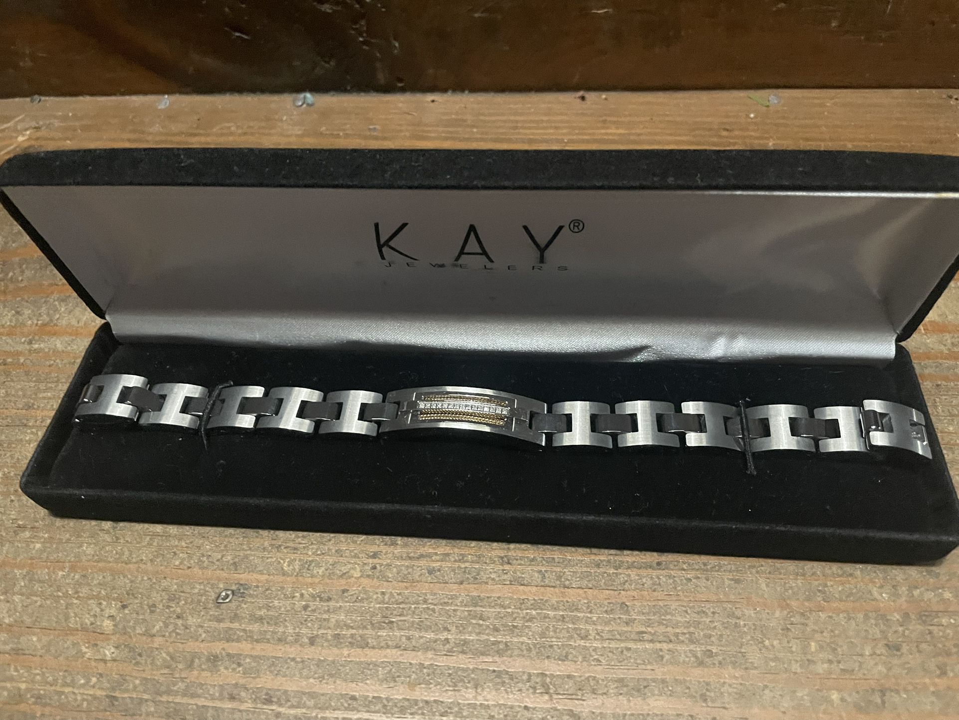 Final Price Drop ! Kay Men’s Steel Bracelet