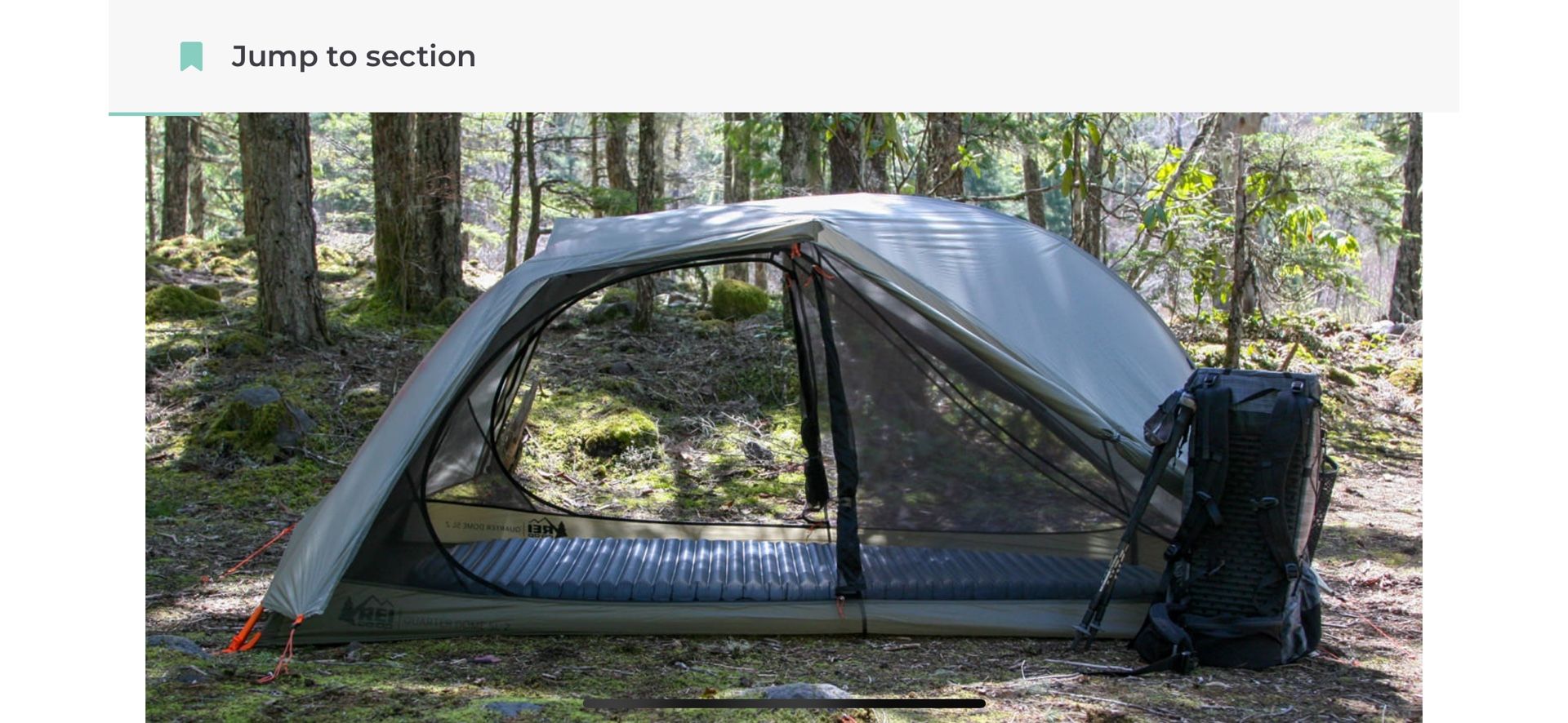 Solo Backpacking Tent
