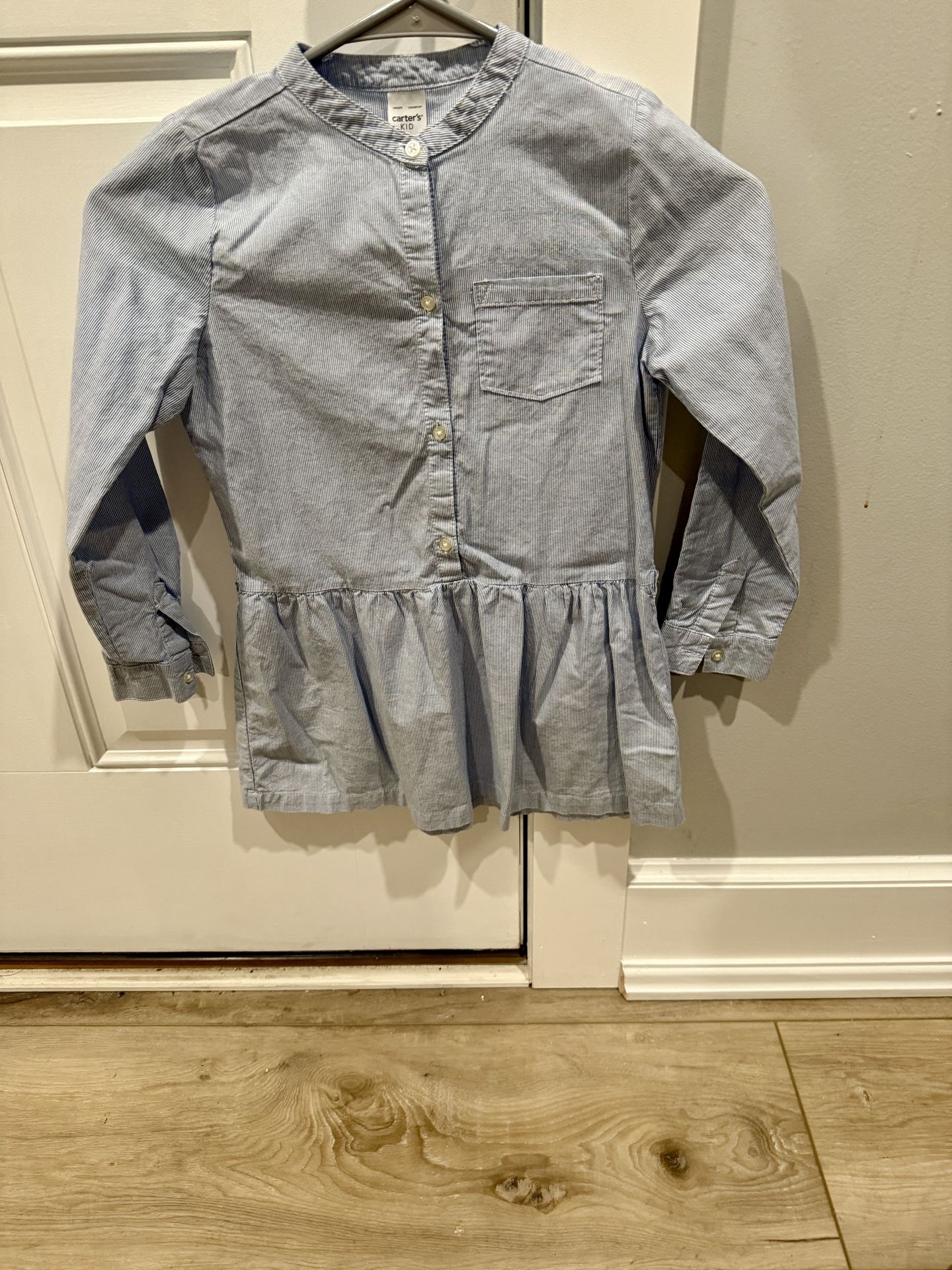 Striped Cotton Shirt Dress