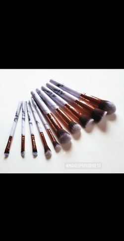 10Pcs Marble Makeupbrushes