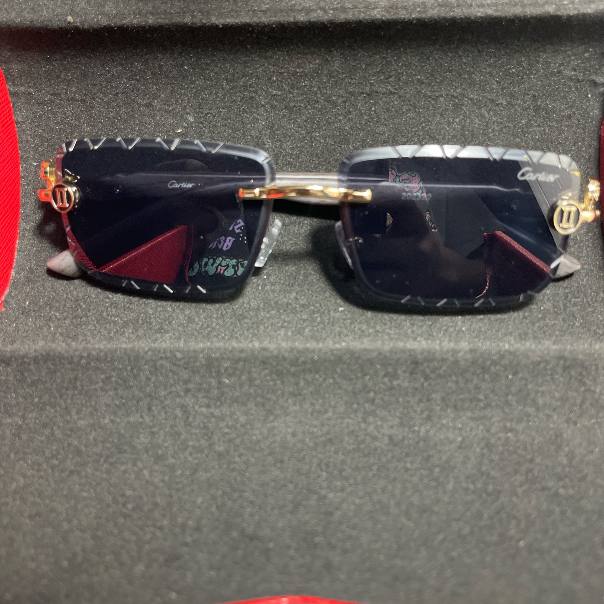 Cartier Panther (Panthère) Rimless Sunglasses