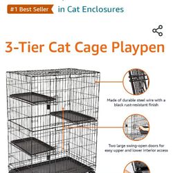 3-Tier Cat Cage/playpen