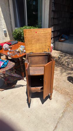 Vintage record player stand