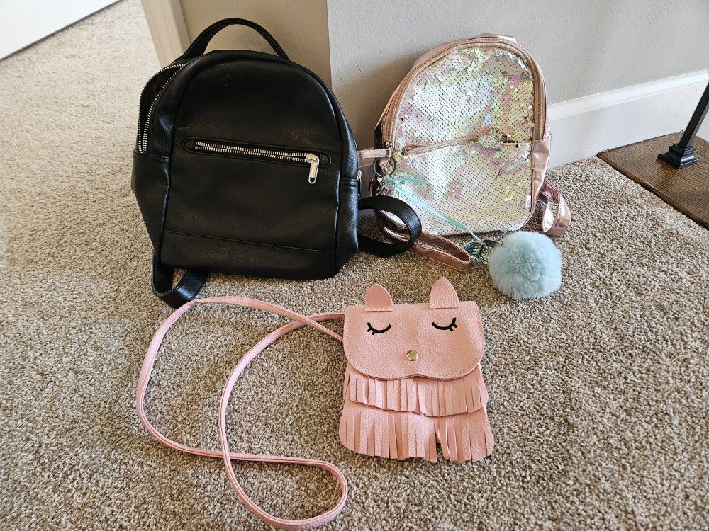 Backpack, Purses Girls Accessories All For $5 