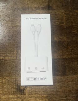 Card Reader Adapter For iPhone Or Type-C USB Flash Drives Camera Card Reader New