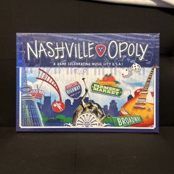 Nashville-Opoly Board Game, Celebrating Music City Sealed