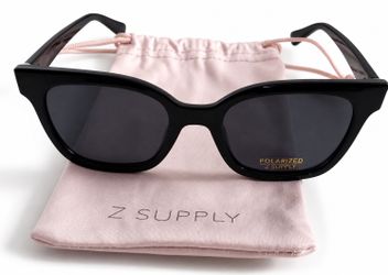 Z SUPPLY High Tide Polarized Sunglasses Black/Grey - NEW