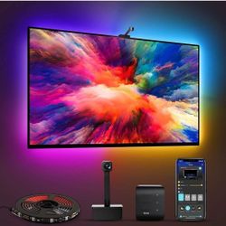 Govee Envisual TV LED Backlights with Camera, DreamView T1 RGBIC Wi-Fi TV Backlights for 75-85 inch TVs PC, Works with Alexa & Google Assistant, App C