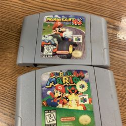 Mario 64 & Mario Kart Nintendo 64 