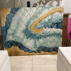 Geode acrylic canvas LARGE