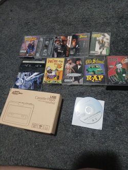 Cassette player and 10 cassette's