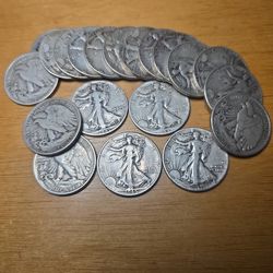 1934To45 Walking Liberty Half Coins