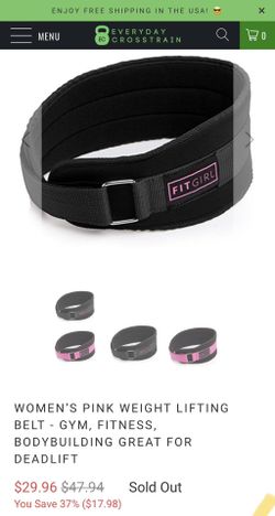 Fit girl Weightlifting Belt