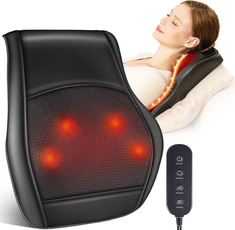 NEW - Neck and Back Massager With Remote Control and Heat option