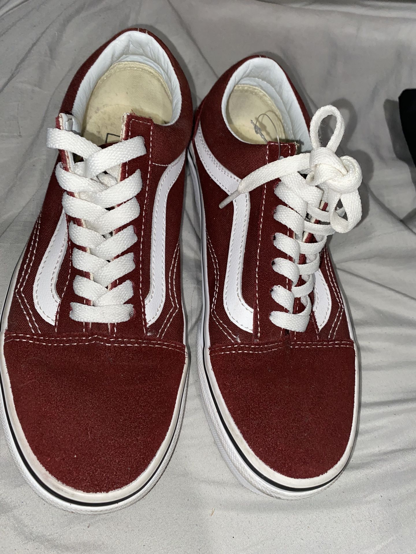 Burgundy Vans