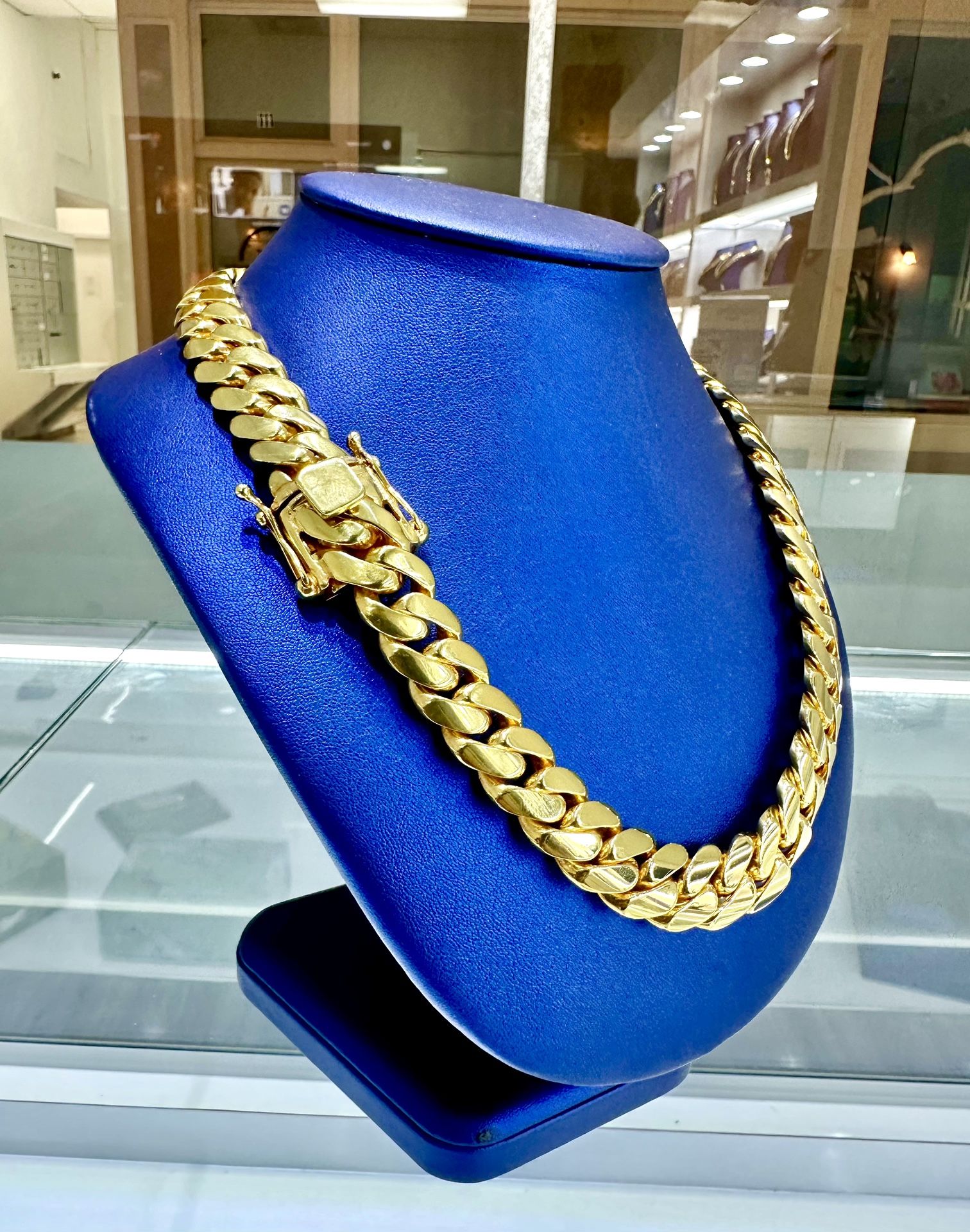 ⛓️🔱16 mm 20” Miami Cuban Link 📞🔥 Gold Over Silver With 0.999 Silver Three Times Bathed In A 14 K Gold Bath⛓️🔥