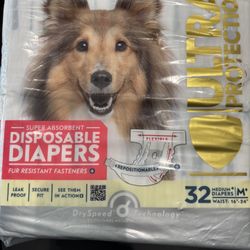 Medium Dog Diapers – 3 Packs for $5