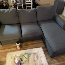 Gray sectional couch for SALE
