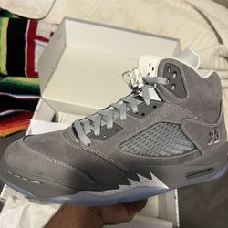 Air Jordan 5 Wolf Grey Sz 12