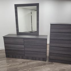 Cómoda Con Espejo Y Gavetero 