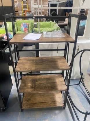 New Assembled 4 Tier Bookshelf, Tall Bookcase Shelf Storage Organizer, Modern Book