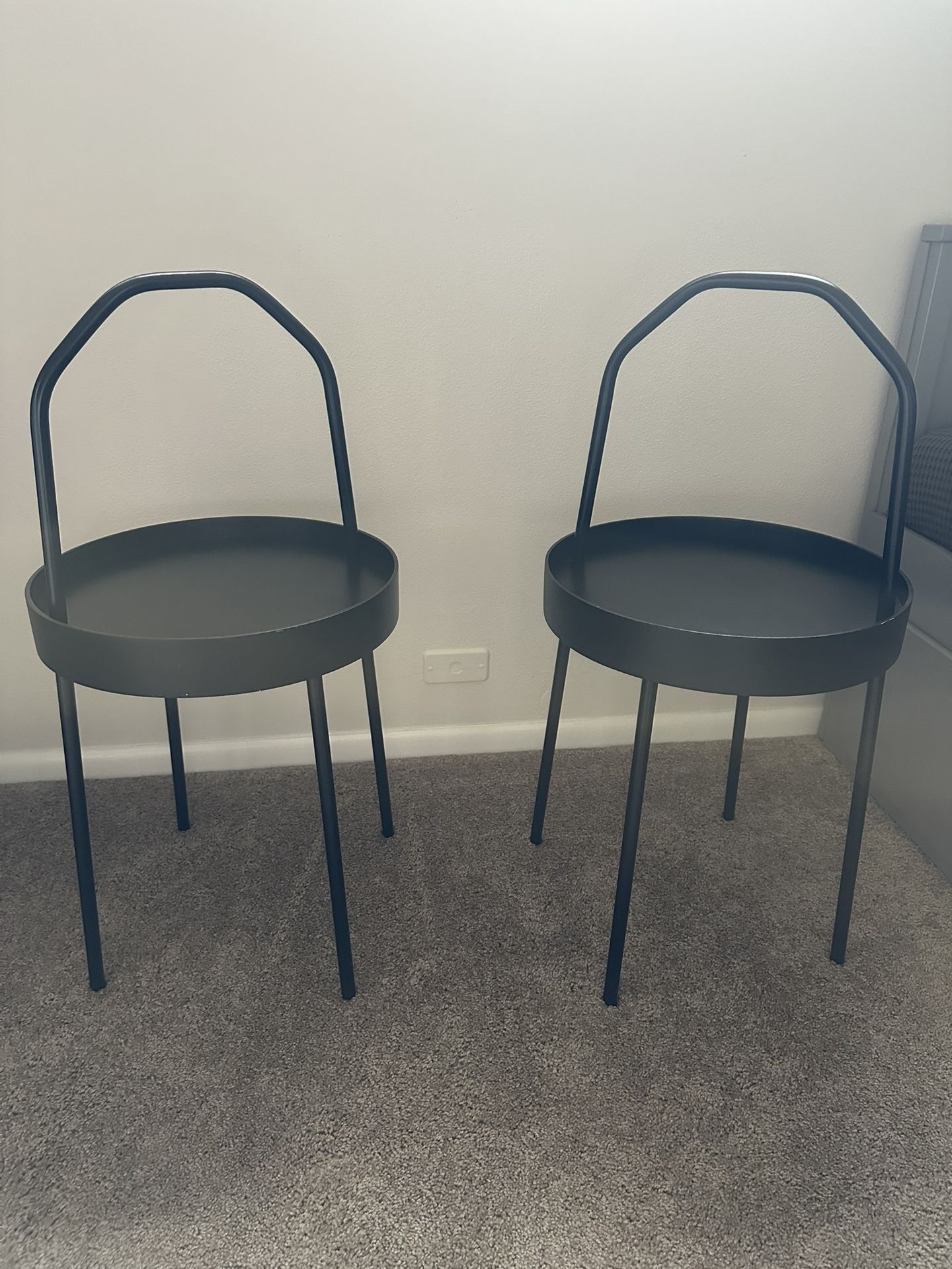 2 IKEA BURVIK side tables