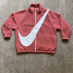 Nike Sportswear Reversible Sherpa Pink Jacket
