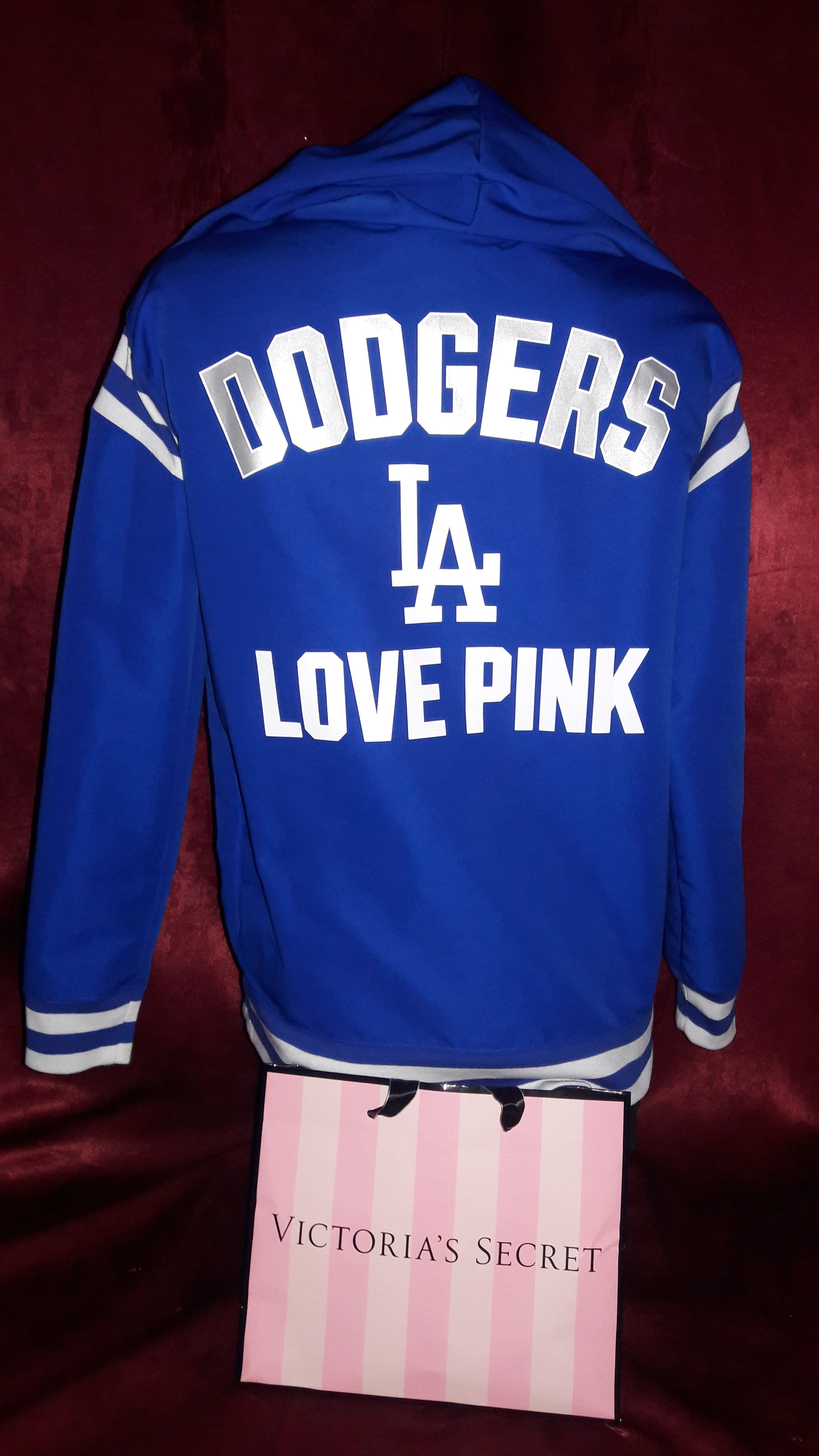 PINK Victoria's Secret, Tops, La Dodgers Pink Vs Baseball Jersey