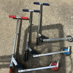 3 Razor Scooters