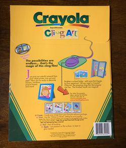 Crayola stardust pattern papers and ClingArt clear film